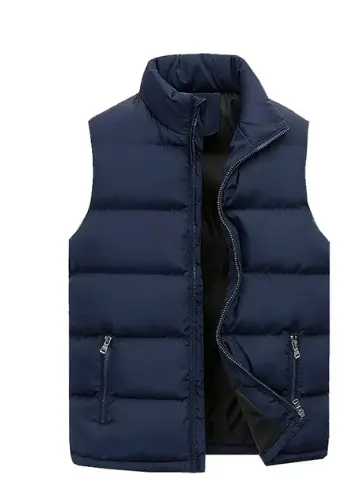 冬季無袖熱能蓬鬆夾克